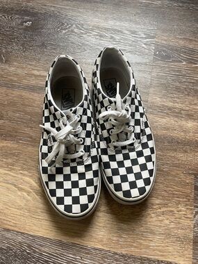Vans Black & White Checkerboard Low-Top Sneakers